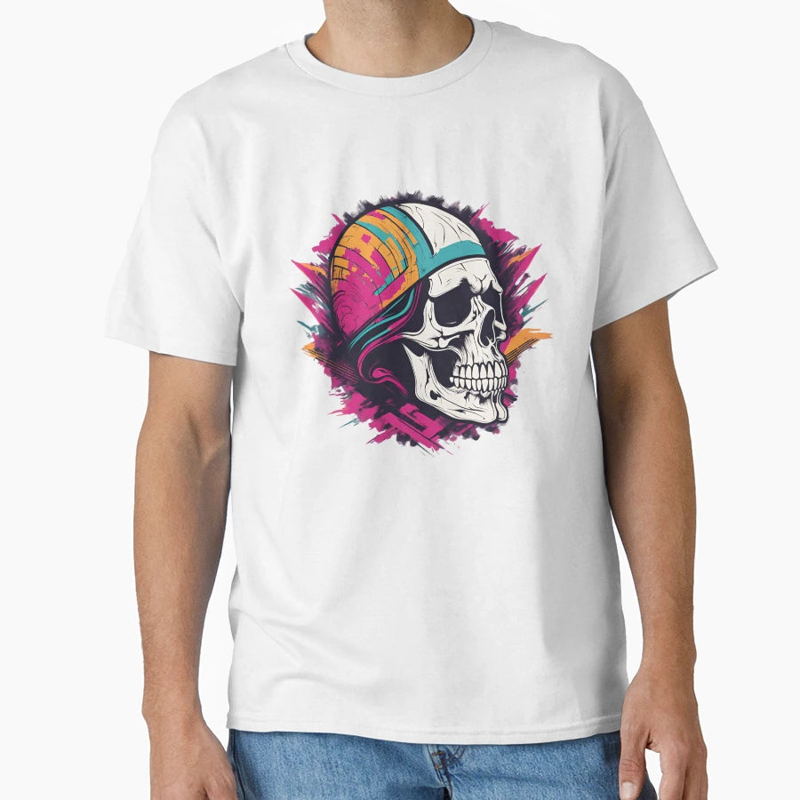 Skull Paint Splatter T-Shirt - Graphic Print for Adults - T-Shirt, Sweatshirt, Hoodie