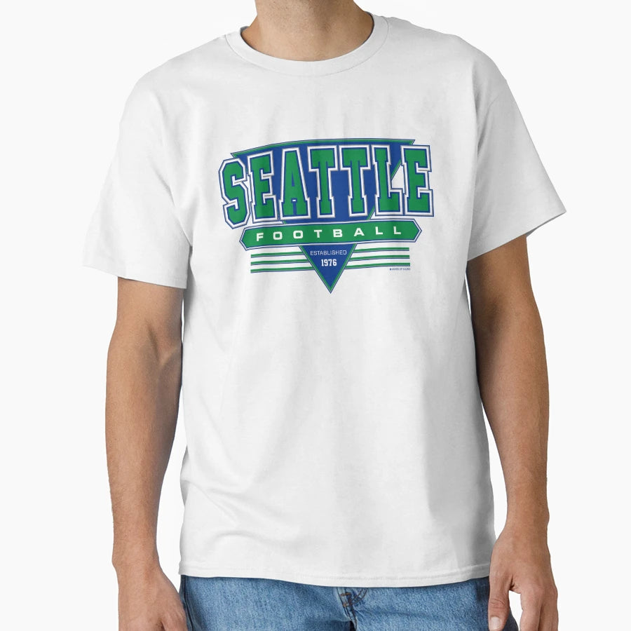 Seattle Football Seahawks Inspired 90S T-Shirt - Unique Graphic Unisex - T-Shirt, Sweatshirt, Hoodie