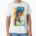 Football Watercolor Sport Art Football T-Shirt - Minimalist Print Unisex - T-Shirt, Sweatshirt, Hoodie