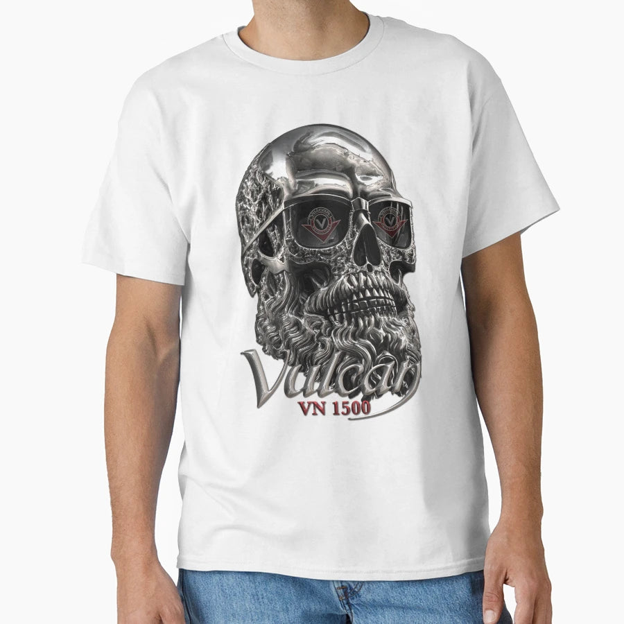 Vulcan Vn 1500 Skull 1 T-Shirt - Unique Graphic Unisex - T-Shirt, Sweatshirt, Hoodie