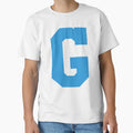 Alphabet Blue G Sports Letter G T-Shirt - Unique Graphic for Adults - T-Shirt, Sweatshirt, Hoodie