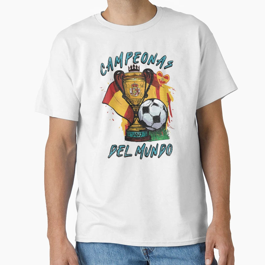 Spain World Champions 2023 T-Shirt - Casual Everyday Wear for Adults - T-Shirt, Sweatshirt, Hoodie