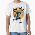 Football Skeleton Halloween T-Shirt - Custom Art Print Men Women - T-Shirt, Sweatshirt, Hoodie