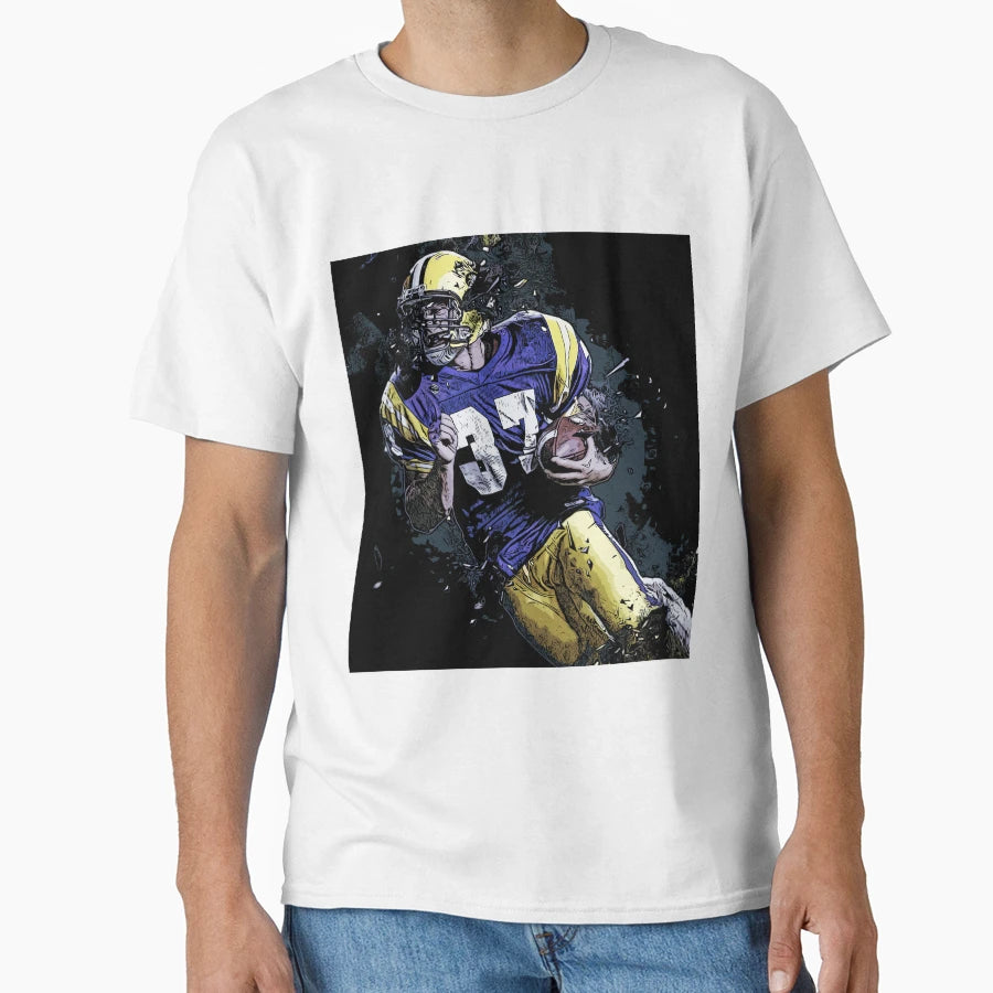 American Footballer Cartoon T-Shirt - Fun Novelty Design for Adults - T-Shirt, Sweatshirt, Hoodie