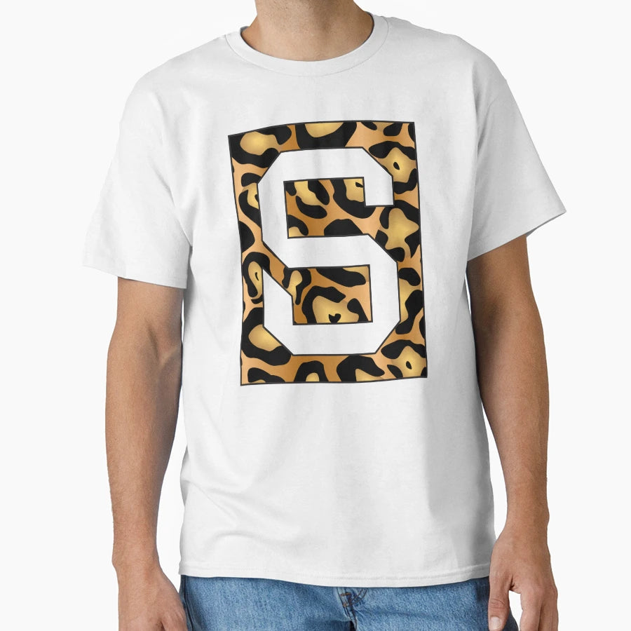 Letter S Jaguar Stencil Font T-Shirt - Custom Art Print for Adults - T-Shirt, Sweatshirt, Hoodie