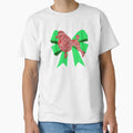 Poodle Red Dog Silhouette Green Bow T-Shirt - Fun Novelty Design Unisex - T-Shirt, Sweatshirt, Hoodie