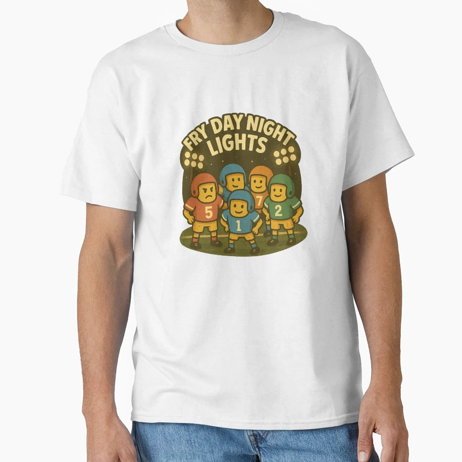 Fry Day Night Lights Funny Potato T-Shirt - Fun Novelty Design for Adults - T-Shirt, Sweatshirt, Hoodie
