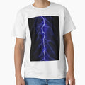 Blue Lightning T-Shirt - Minimalist Print for Adults - T-Shirt, Sweatshirt, Hoodie