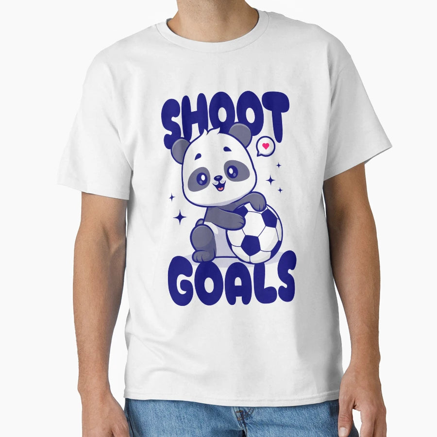 Panda Soccer Football T-Shirt - Aesthetic Graphic Unisex - T-Shirt, Sweatshirt, Hoodie