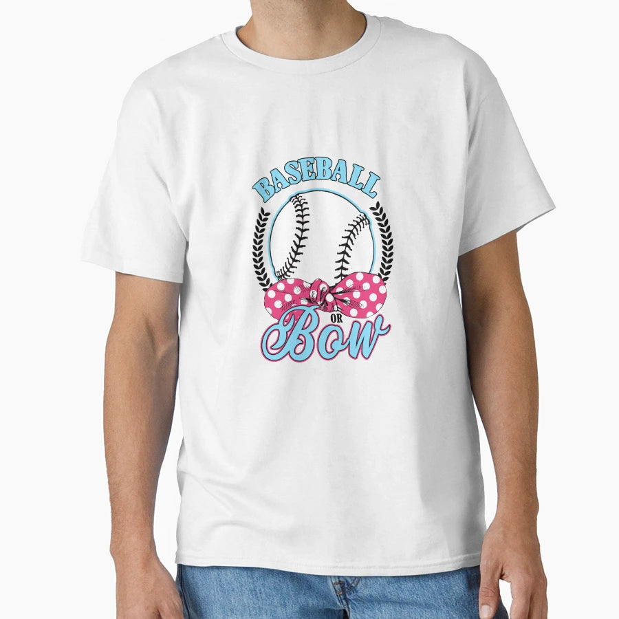 Baseball Or Bow T-Shirt - Aesthetic Graphic Men Women - T-Shirt, Sweatshirt, Hoodie