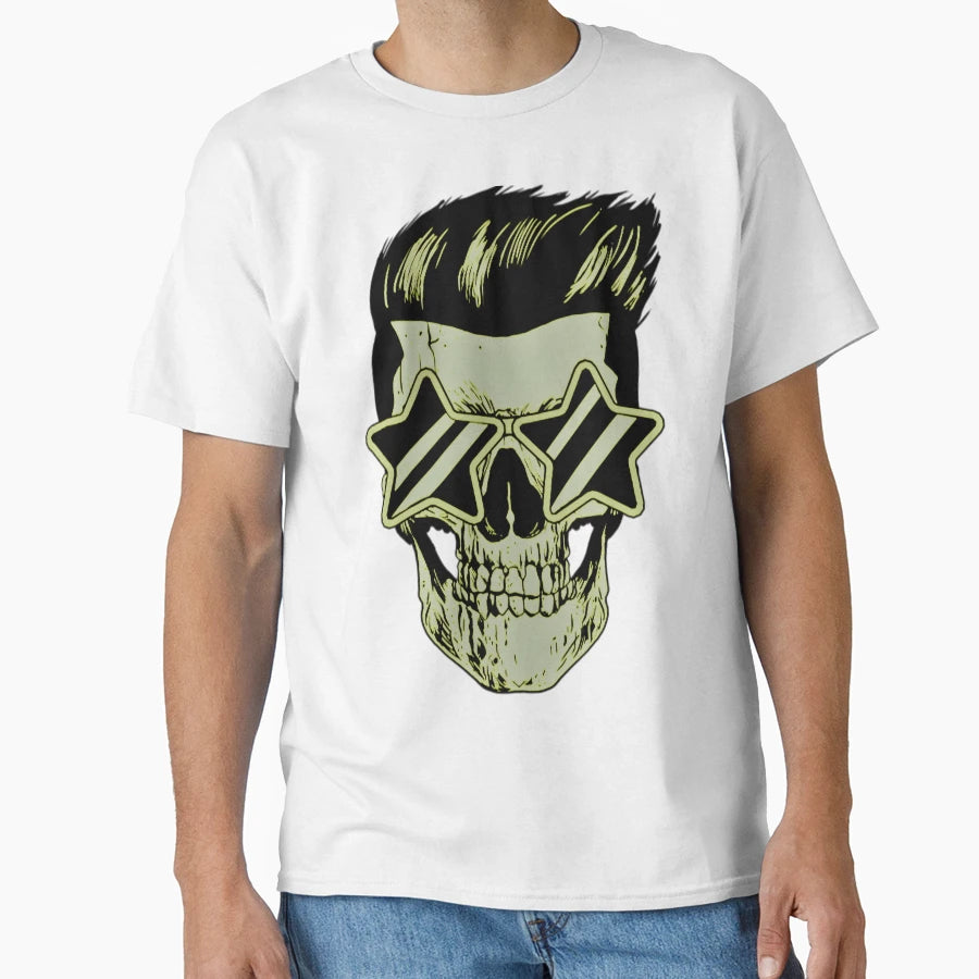 Crazy Pop Skull Star Sunglasses T-Shirt - Unique Graphic Men Women - T-Shirt, Sweatshirt, Hoodie