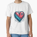 Broken And Wounded Heart T-Shirt - Graphic Print Unisex - T-Shirt, Sweatshirt, Hoodie