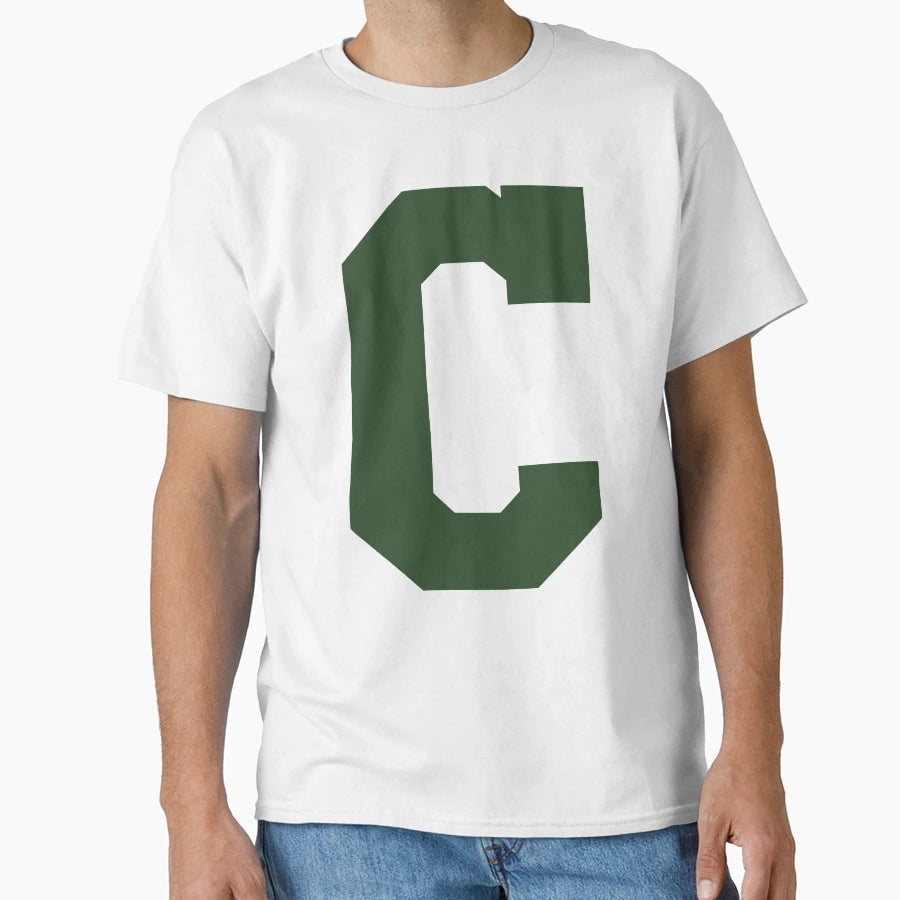 Alphabet Green C Sports Letter C T-Shirt - Aesthetic Graphic Men Women - T-Shirt, Sweatshirt, Hoodie