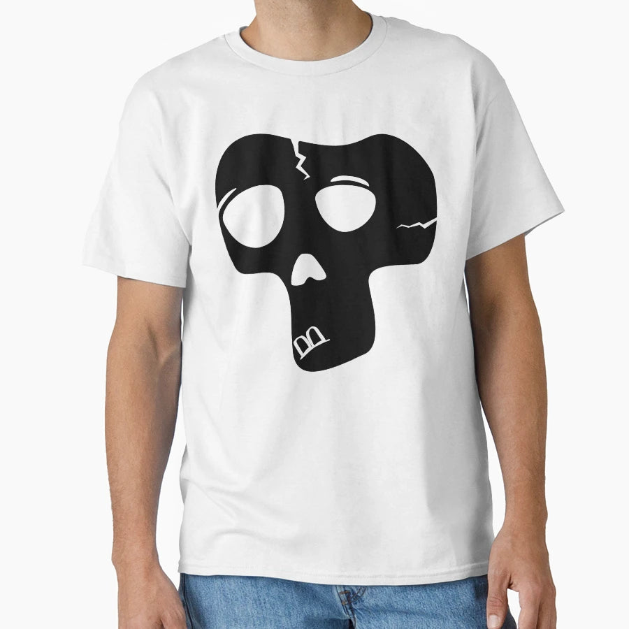 Black Silly Skull T-Shirt - Casual Everyday Wear Men Women - T-Shirt, Sweatshirt, Hoodie