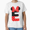 Minnie Monogram E T-Shirt - Streetwear Style for Adults - T-Shirt, Sweatshirt, Hoodie