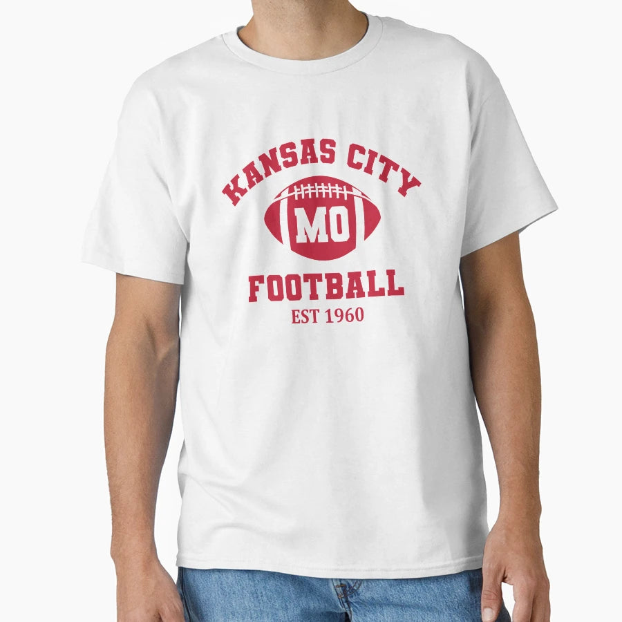 Kansas City Football Est 1960 T-Shirt - Fun Novelty Design Unisex - T-Shirt, Sweatshirt, Hoodie