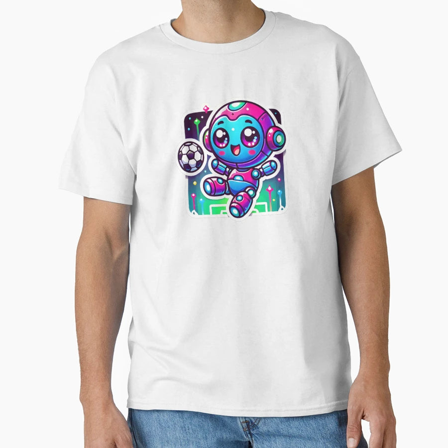 Robot Soccer T-Shirt - Minimalist Print for Adults - T-Shirt, Sweatshirt, Hoodie