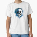 Skull Camouflage Berry Blue T-Shirt - Novelty Apparel Men Women - T-Shirt, Sweatshirt, Hoodie