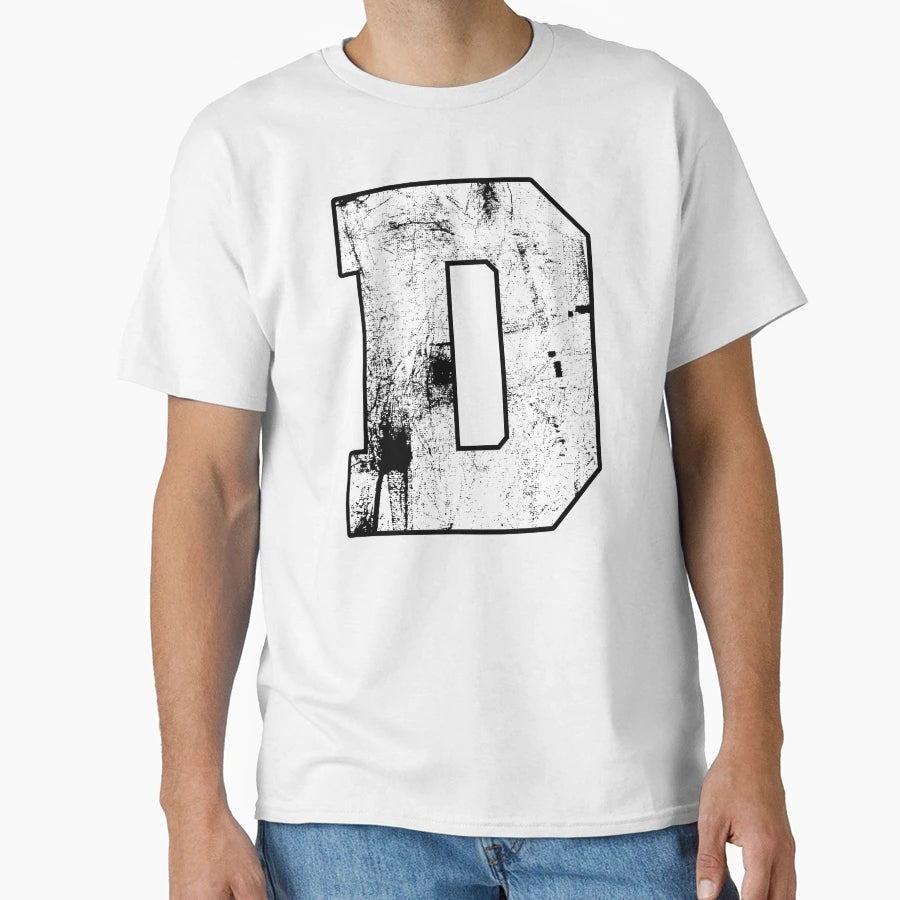 Letter D Initials T-Shirt - Custom Art Print Men Women - T-Shirt, Sweatshirt, Hoodie