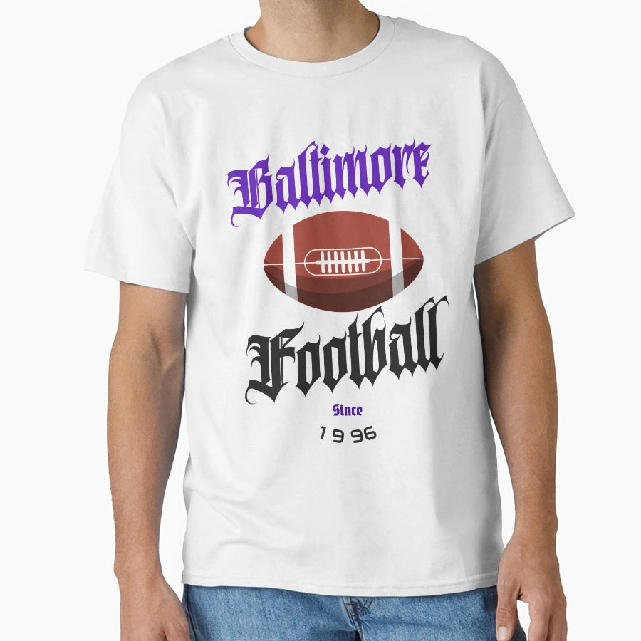 Baltimore Football T-Shirt - Aesthetic Graphic for Adults - T-Shirt, Sweatshirt, Hoodie