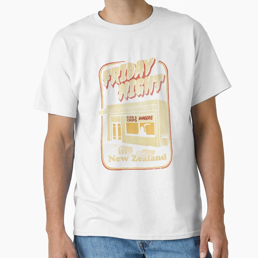 Friday Night New Zealand T-Shirt - Graphic Print Unisex - T-Shirt, Sweatshirt, Hoodie