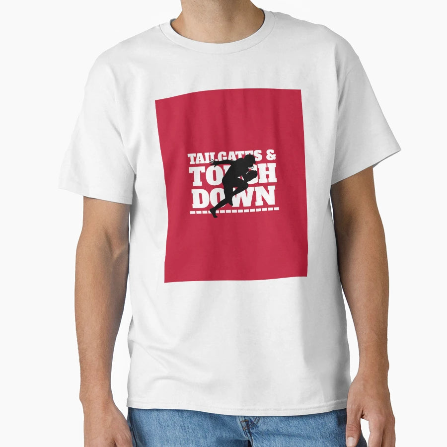 Tailgating And Touch And Down T-Shirt - Minimalist Print for Adults - T-Shirt, Sweatshirt, Hoodie