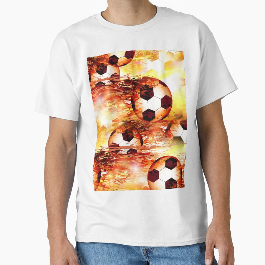 Football Soccer Ball Extreme Sports T-Shirt - Custom Art Print Men Women - T-Shirt, Sweatshirt, Hoodie
