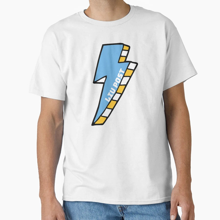 Long Island University Post Lightning T-Shirt - Aesthetic Graphic Unisex - T-Shirt, Sweatshirt, Hoodie