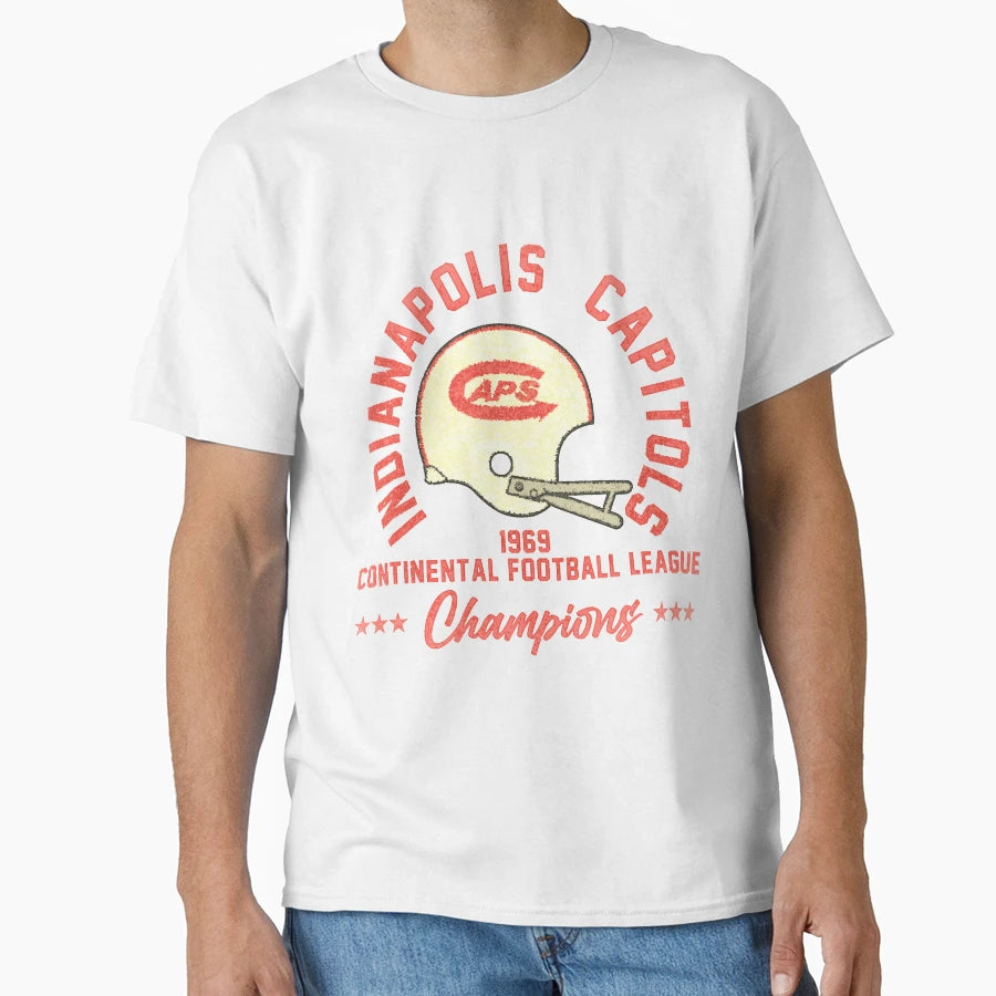 Indianapolis Capitols Distressed T-Shirt - Minimalist Print for Adults - T-Shirt, Sweatshirt, Hoodie