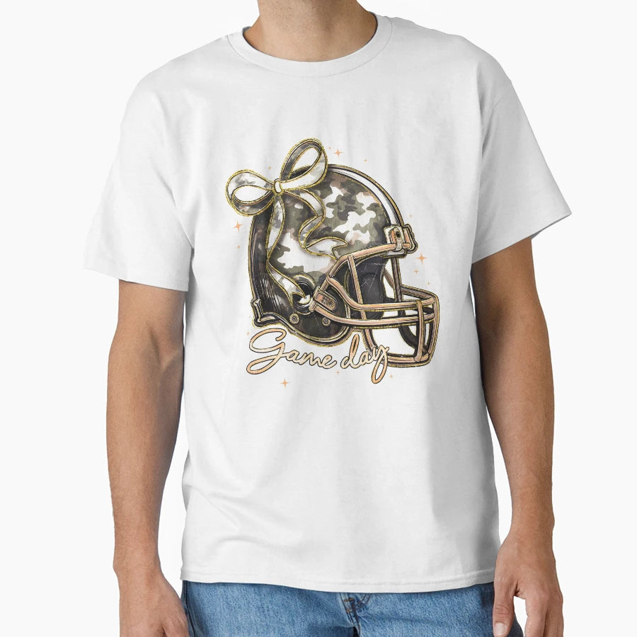 Trendy Camo Football Game Day T-Shirt - Novelty Apparel Unisex - T-Shirt, Sweatshirt, Hoodie