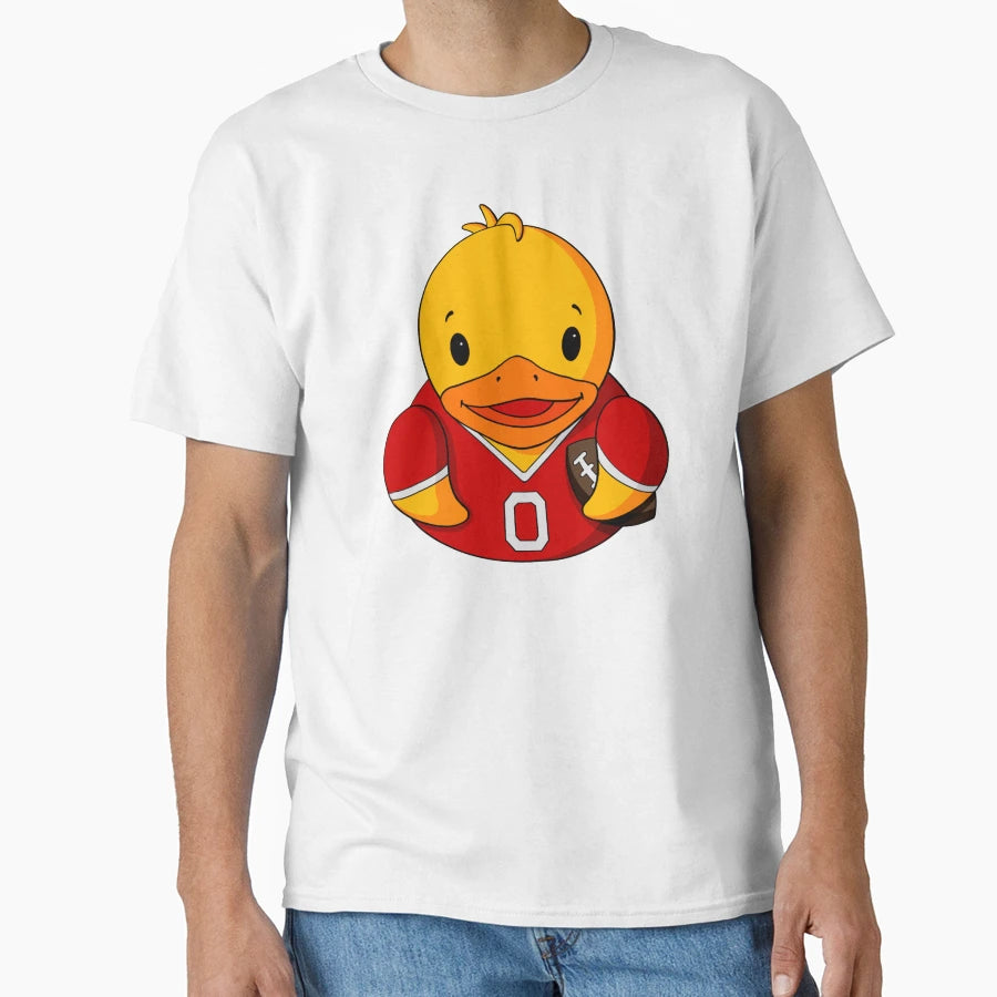 Football Player Rubber Duck T-Shirt - Novelty Apparel Unisex - T-Shirt, Sweatshirt, Hoodie