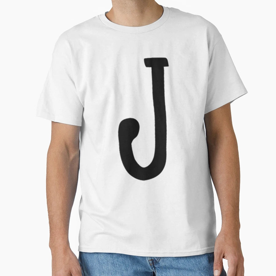 J Letter Monogram 2 T-Shirt - Casual Everyday Wear Men Women - T-Shirt, Sweatshirt, Hoodie