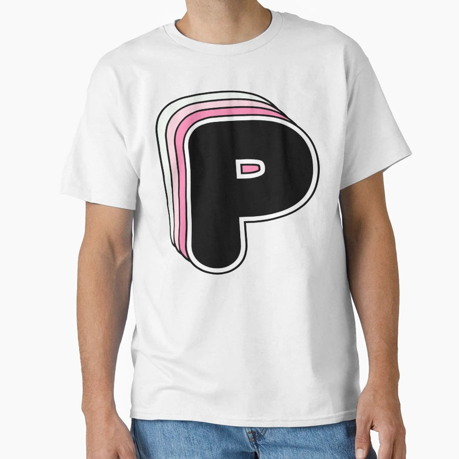 P Letter Alphabet T-Shirt - Novelty Apparel Men Women - T-Shirt, Sweatshirt, Hoodie