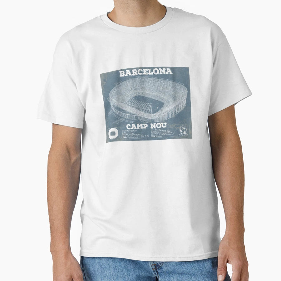 Camp Nou T-Shirt - Minimalist Print Men Women - T-Shirt, Sweatshirt, Hoodie