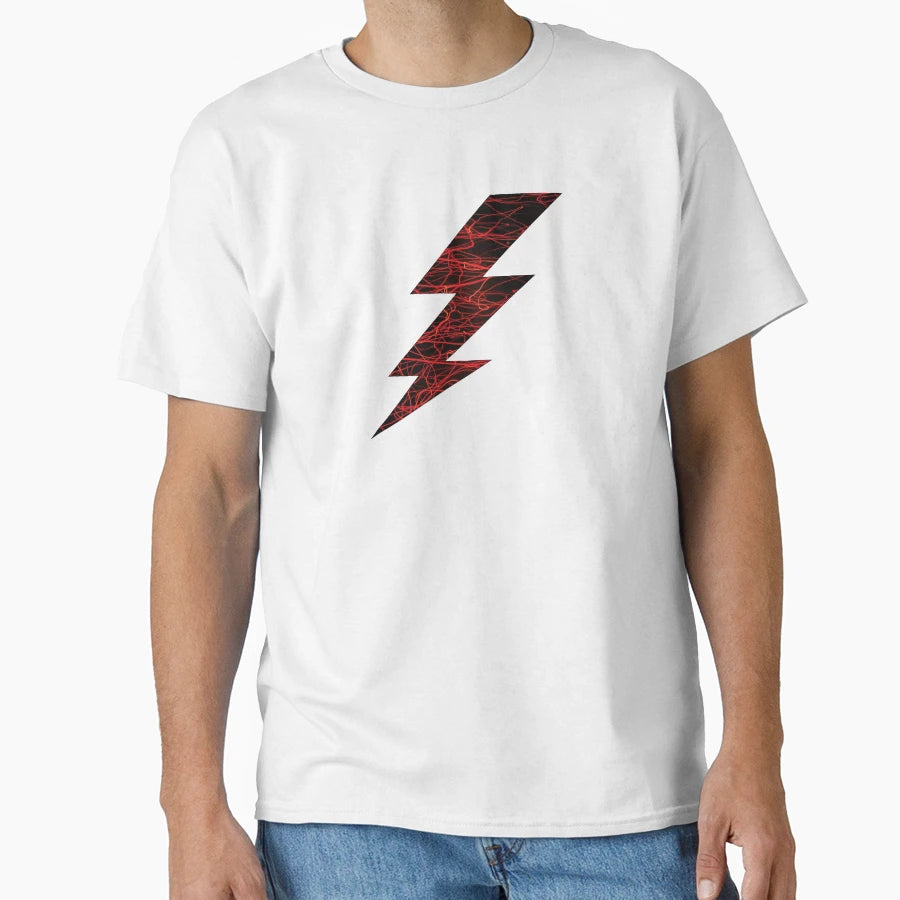 Lightning Bolt Red Line T-Shirt - Trendy Graphic Men Women - T-Shirt, Sweatshirt, Hoodie