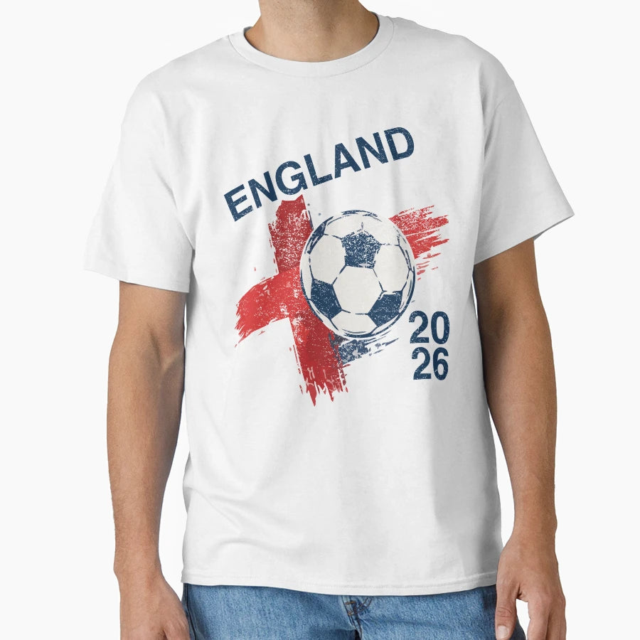 England Football Fan 2026 English Flag T-Shirt - Unique Graphic Men Women - T-Shirt, Sweatshirt, Hoodie