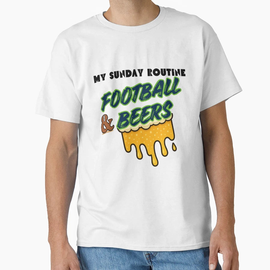 Seattle Seahawks Sunday Routine T-Shirt - Streetwear Style Men Women - T-Shirt, Sweatshirt, Hoodie