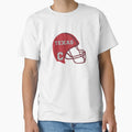 Houston Texas Tx Football Helmet T-Shirt - Fun Novelty Design Unisex - T-Shirt, Sweatshirt, Hoodie
