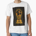 Gold Abstract Football Trophy Artwork T-Shirt - Aesthetic Graphic Unisex - T-Shirt, Sweatshirt, Hoodie