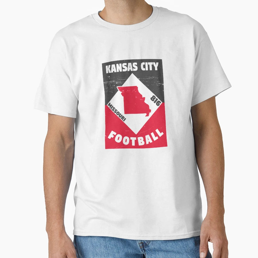 Kansas City Football T-Shirt - Trendy Graphic Unisex - T-Shirt, Sweatshirt, Hoodie