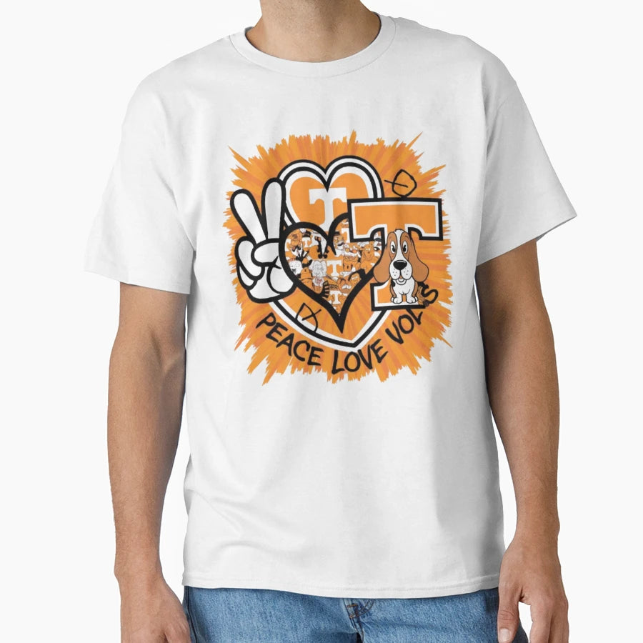 Peace Love Vols T-Shirt - Aesthetic Graphic Unisex - T-Shirt, Sweatshirt, Hoodie