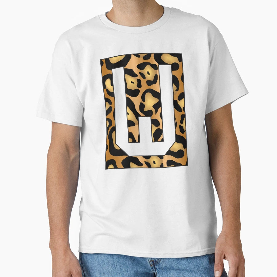 Letter W Jaguar Stencil Font T-Shirt - Custom Art Print Unisex - T-Shirt, Sweatshirt, Hoodie