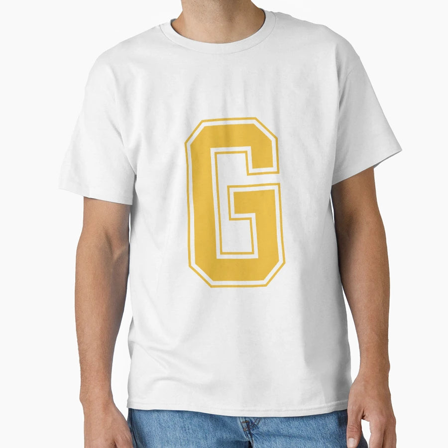 Monogram Red Yellow College House T-Shirt - Casual Everyday Wear Men Women - T-Shirt, Sweatshirt, Hoodie