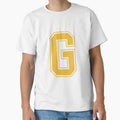 Monogram Red Yellow College House T-Shirt - Casual Everyday Wear Men Women - T-Shirt, Sweatshirt, Hoodie