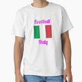 Italy Football Flag Azzurri Soccer T-Shirt - Minimalist Print Men Women - T-Shirt, Sweatshirt, Hoodie