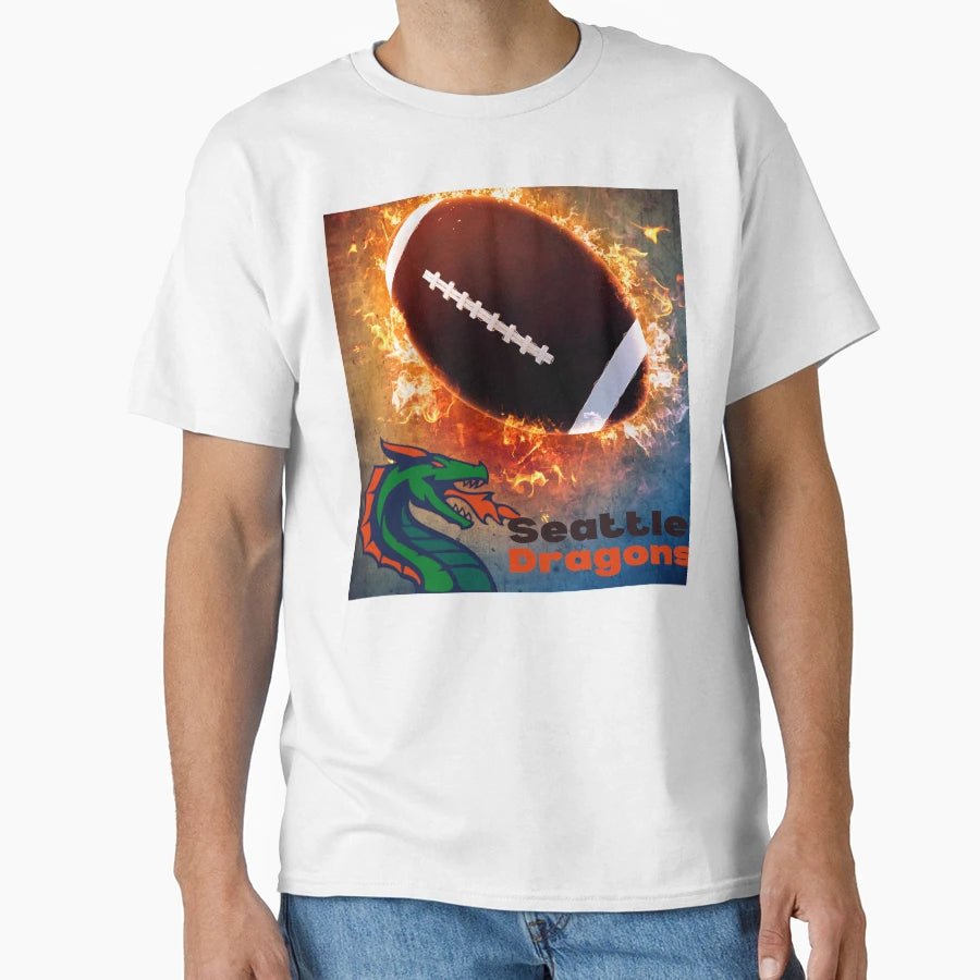 Seattle Dragon Xlf Nfl T-Shirt - Minimalist Print Men Women - T-Shirt, Sweatshirt, Hoodie