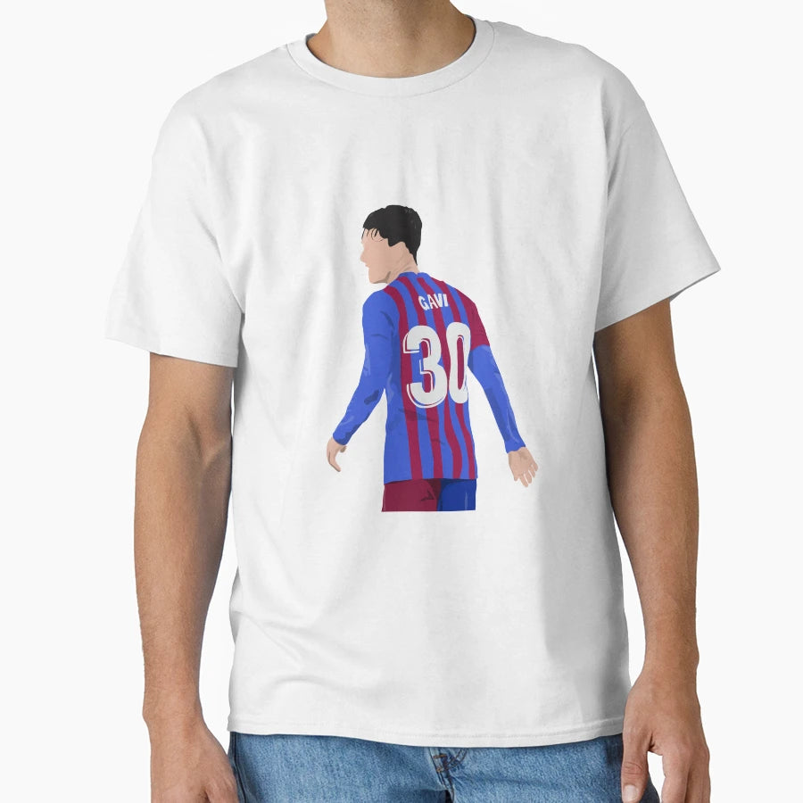 Gavi Fc Barcelona T-Shirt - Custom Art Print Men Women - T-Shirt, Sweatshirt, Hoodie