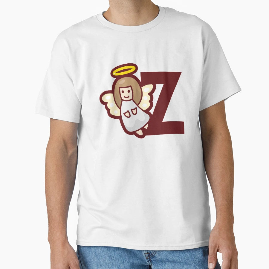 Angel Alphabet Letter Z Angelic T-Shirt - Trendy Graphic Unisex - T-Shirt, Sweatshirt, Hoodie