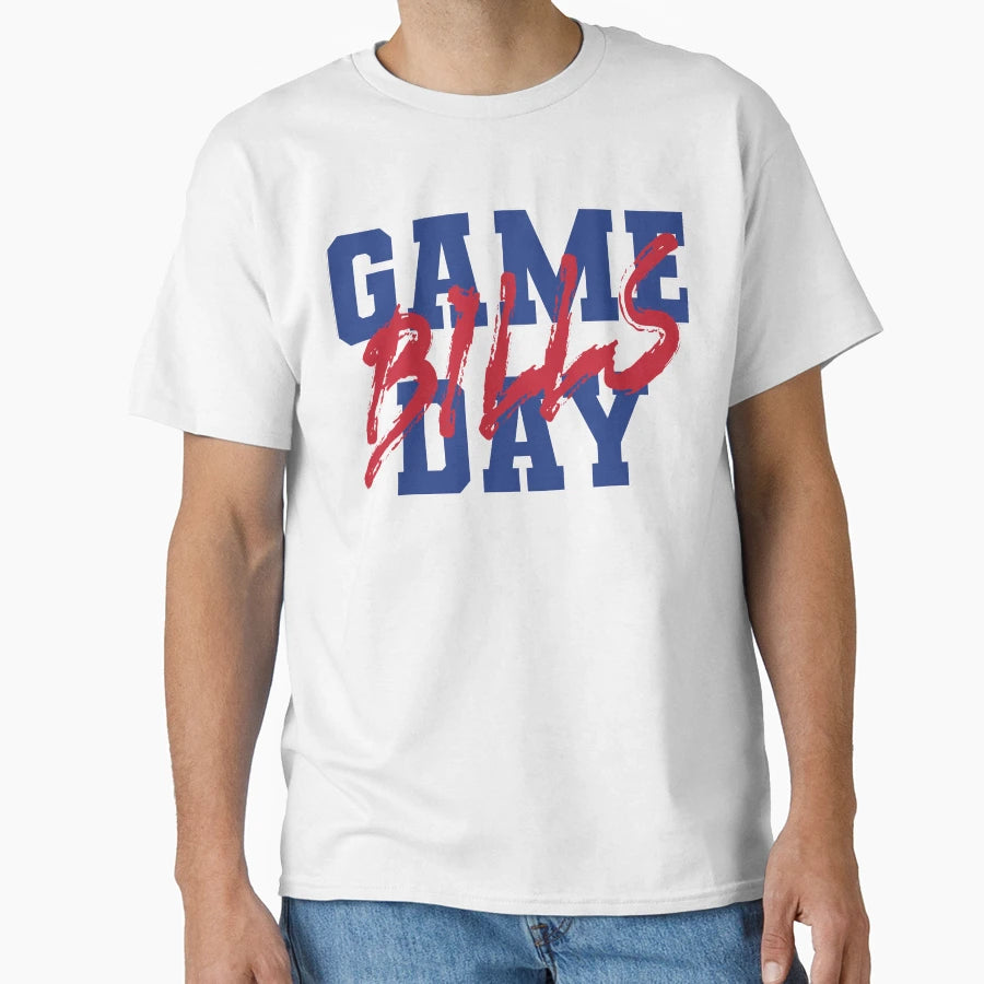 Buffalo Bills Game Day T-Shirt - Custom Art Print Men Women - T-Shirt, Sweatshirt, Hoodie