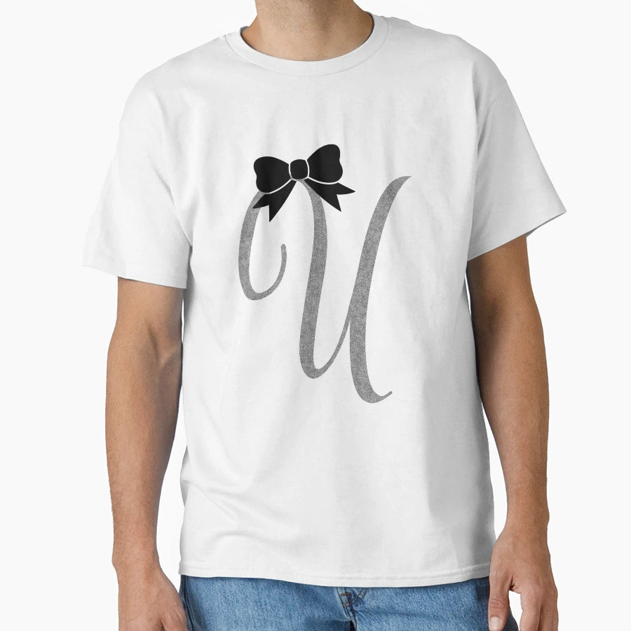 U Letter Daughter Word Son T-Shirt - Minimalist Print Unisex - T-Shirt, Sweatshirt, Hoodie